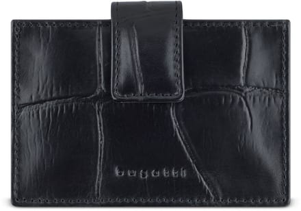 Bugatti Nevio Creditcardhouder RFID-bescherming Leder 11 cm - 5 Sleuven - schwarz