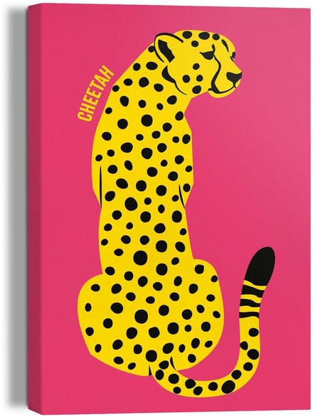 Schilderij Cheetah - 30 x 20 - Canvas - REINDERS