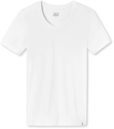 SCHIESSER Long Life Soft T-shirt (1-pack) - heren shirt korte mouwen wit