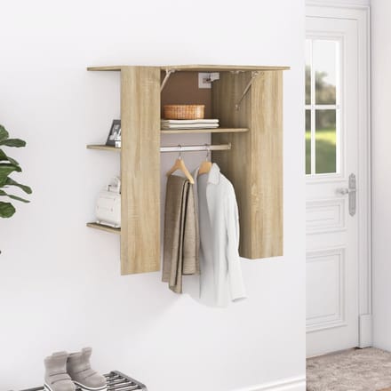 vidaXL - Halmeubel - 97,5x37x99 - cm - bewerkt - hout - sonoma - eikenkleurig