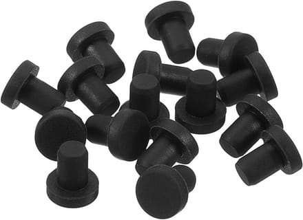16 Stuks Zwarte Rubberen Stops voor Gaten 4.5mm - Afdichtpluggen