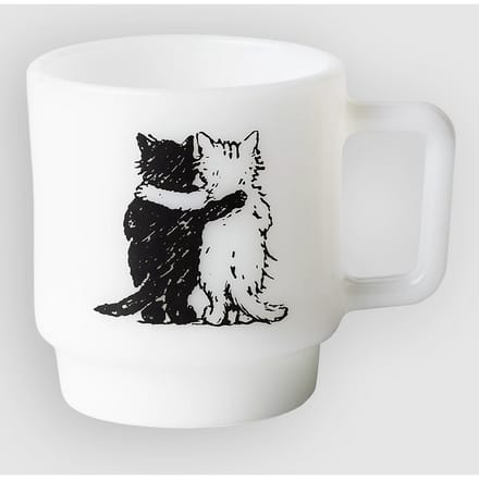Carhartt WIP Hugging Cats Glass Mok wit
