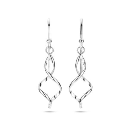 Glams oorhangers franse haak 34 mm - Zilver
