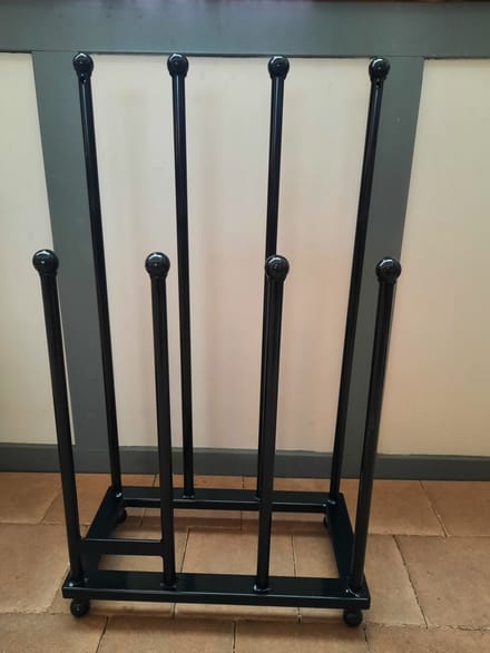 Laarzenrek verzinkt gepoedercoat zwart / HANDMADE