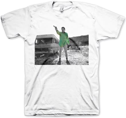 Breaking Bad Heren Tshirt -M- Walter White Duotone Wit