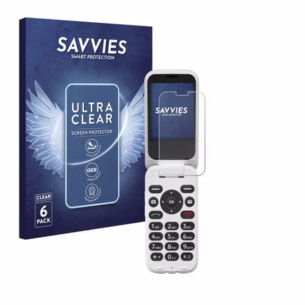 Savvies - Screenprotector voor Doro 6820 - Folie Beschermfolie transparant 6 Stuks