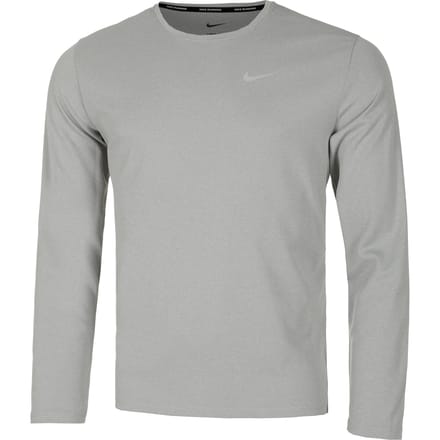 Nike Dri-Fit Miler Dri-Fit Miler UV Hardloopshirt Heren-Donkergrijs