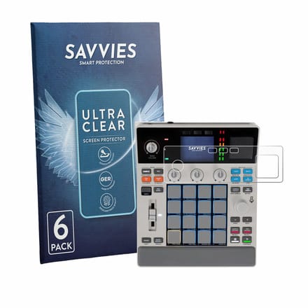Savvies - Screenprotector voor Akai MPC Sample - Folie Beschermfolie transparant 6 Stuks