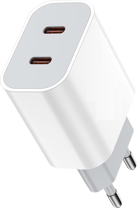 USB-C Lader 2 Poorten - Oplader - 35W Snellader - USB C Adapter voor S24, S23, S22, S21, S20, Fold, Flip, A9 Plus, Ultra