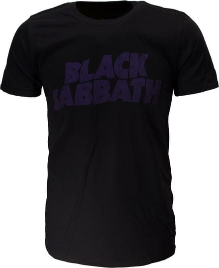 Black Sabbath Vintage Wavy Logo T-Shirt - Officiële Merchandise - S