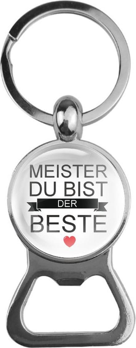 Bieropener Glas - Meister Du Bist Der Beste