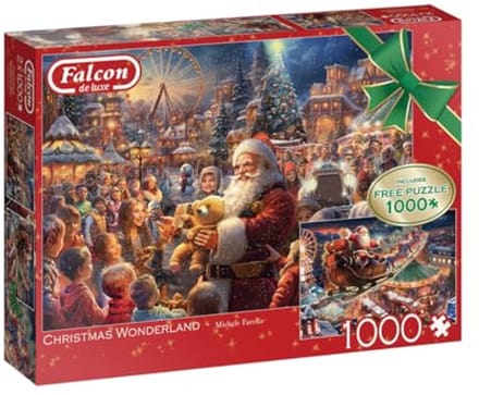 Kerst Wonderland - 2x1000 Stukjes Puzzel