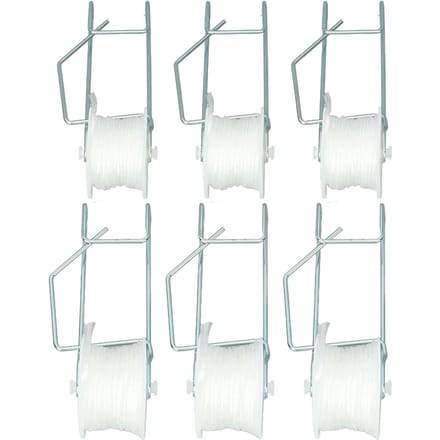 6 STUKS Tomatensteunhaken Kas Tomatenrollerhaken Set Steunpakket voor Tomaat Cherry 15 Meter L white