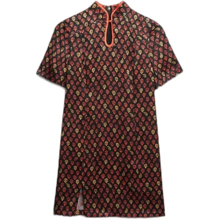 Superdry - Mini-jurk van jacquard met mandarijnkraag - Dames - Jurken