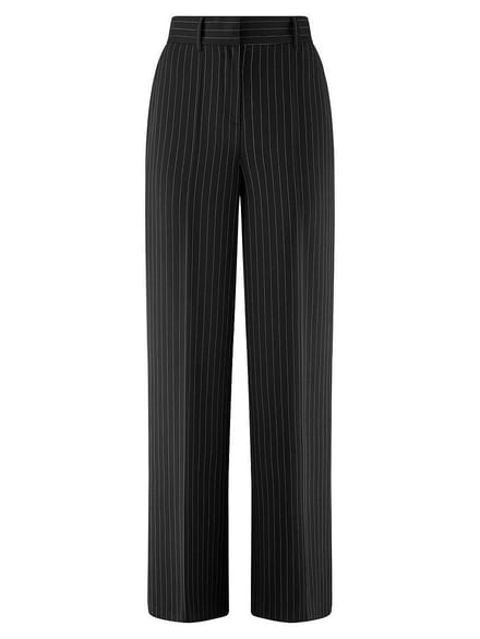 Enkellange broek Van Peter Hahn zwart