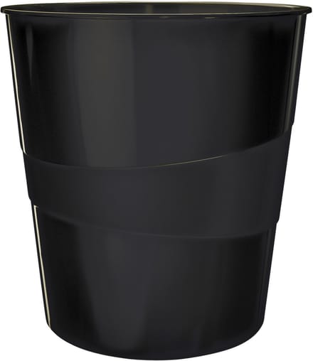 Papierbak leitz wow 15 liter zwart | 6 stuks