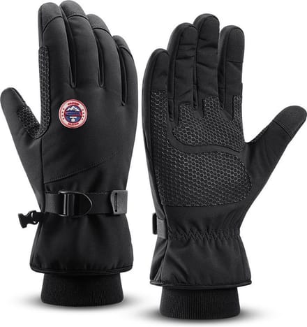 DrPhone GJoy Touchscreen Warme Handschoenen Winter - Waterdicht - Winddicht - Anti-Slip - Maat M - Zwart