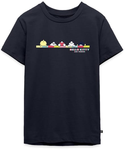 Hello Kitty En Vrienden Achterste Premium T-Shirt Tiener