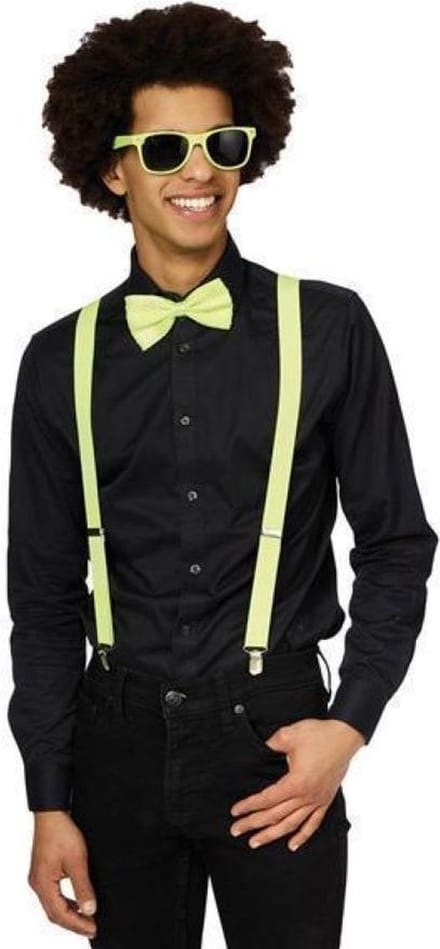 Neon Party Accessoires Set Geel