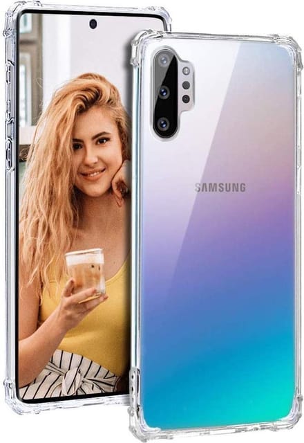 Shock proof Hoesje Geschikt voor: Samsung Galaxy Note 10 - Anti -Shock Silicone - Transparant