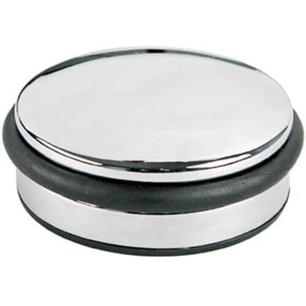 deurstopper Alco metaal laag chroom, 1300 gram hoog 4cm
