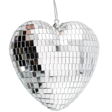 Kersthanger Disco Hart zilver