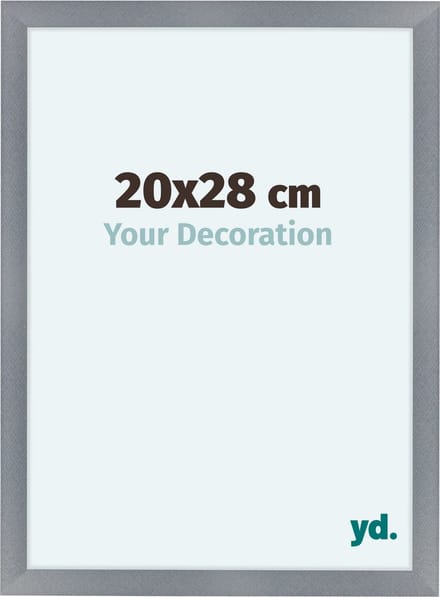 Your Decoration - Fotolijst 20x28 cm - MDF - Aluminium Geborsteld - Como