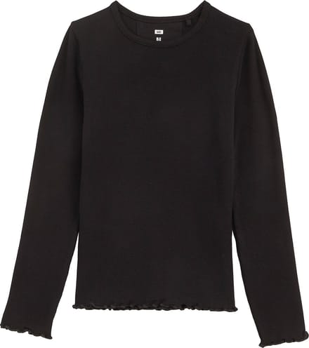 WE Fashion Meisjes T-shirt van ribstof