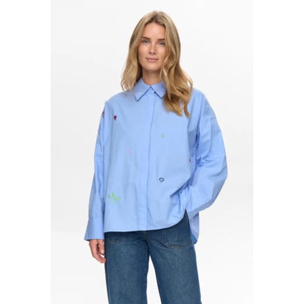 Nümph Nujuna shirt 706270 hydrangea