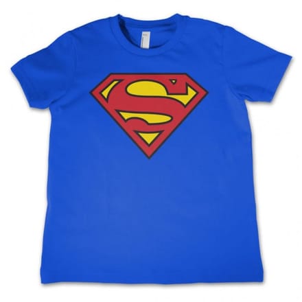 DC Comics Superman Kinder Tshirt -M- Shield Blauw