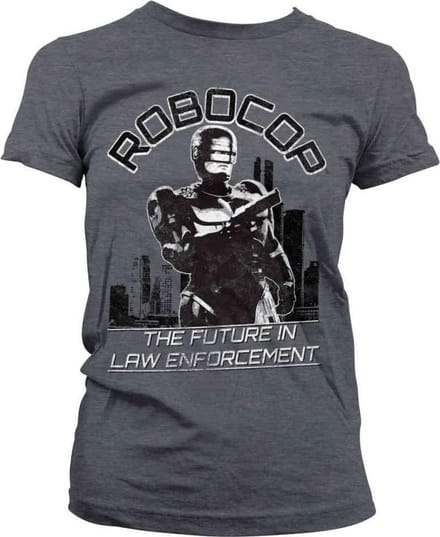 Robocop Dames Tshirt -S- The Future In Law Enforcement Grijs