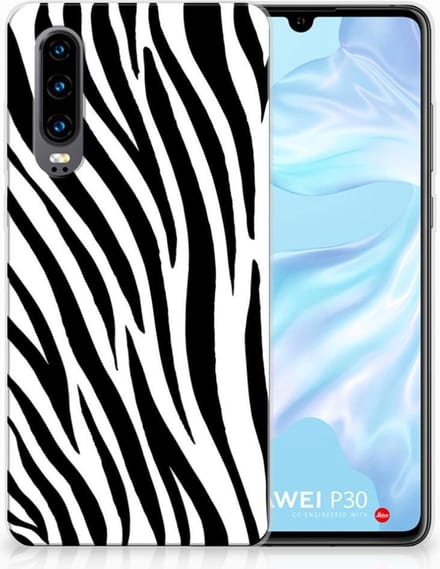 Huawei P30 TPU Hoesje Zebra