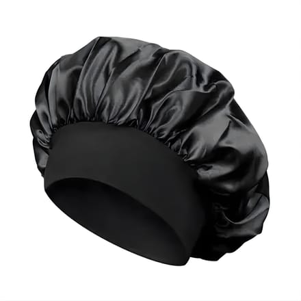 Satijnen Slaapmuts - 1 Stuk - Bonnet satijn - Satijnen Bonnet - Haarnetje - Zwart