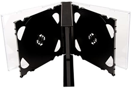 5 Way Jewel Cases 25mm voor 5 Disc - Zwarte Dienblad - 10/Pack