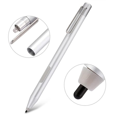 Tablet Smart Stylus Elektromagnetische Pen voor Microsoft Go Pro543Book zilver
