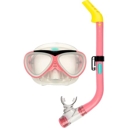 Waimea Duikbril met Snorkel - Kinderen - Roze - Waterafvoerventiel