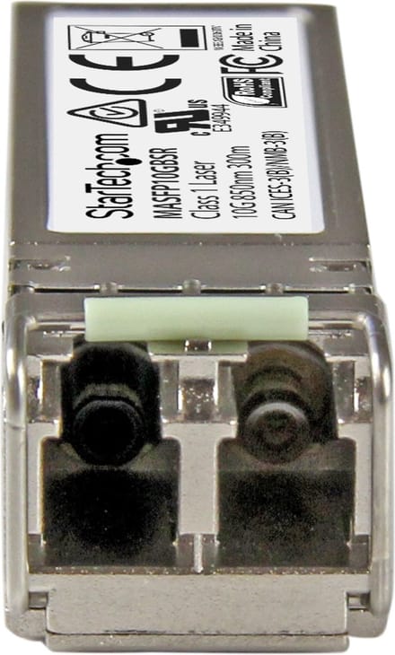 StarTech.com 10 Gigabit Fiber SFP+ Transceiver Module - Cisco Meraki MA-SFP-10GB-SR - MM LC with DDM - 300 m (984 ft) - SFP+ transceiver modul - 10 Gigabit Ethernet