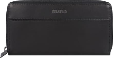 mano Don Romeo Portemonnee RFID Leer 18 cm - Dames - Horizontaal - schwarz