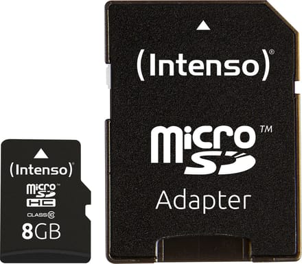 Intenso 8GB Micro SDHC 8GB Micro SDHC Class 10 flashgeheugen