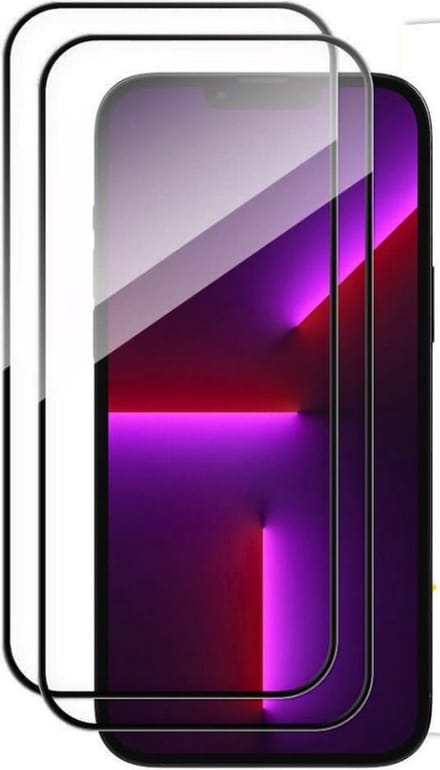 2-Pack Tempered glass Full Cover Screen Protector iPhone 15