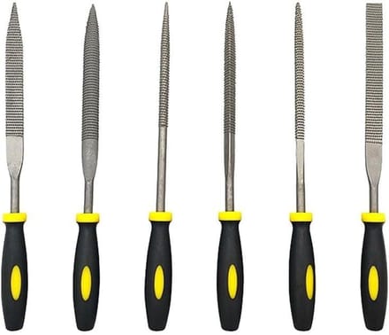 Naaldvijl Set - Precisie Vijlen - Gedetailleerd Werk - Koolstofstaal Constructie - 4 x 160 mm - Afgebeeld