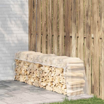 vidaXL - Doorzichtig - zeildoek - met - zeilringen - 1x4 - m - polyethyleen