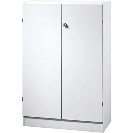 Archiefkast 3 ordnerhoogten, B 800 x D 420 x H 1270 mm, afsluitbaar, wit/wit