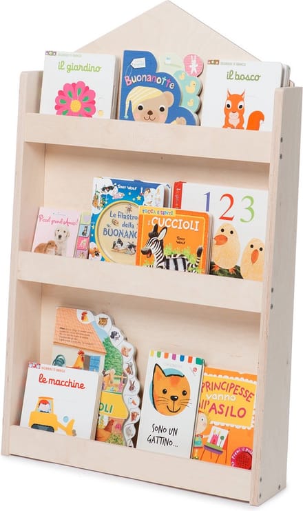 Mobli Dotty Natural huis boekenkast Montessori multiplex 60x95x13cm