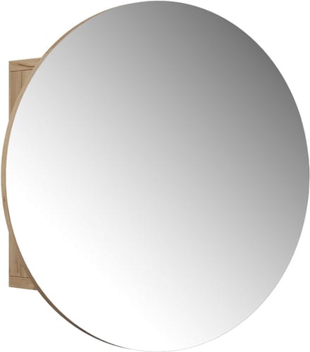 Vicco Loki Badkamerspiegelkast – 50 x 50 cm met 2 compartimenten Krachtige eik goud