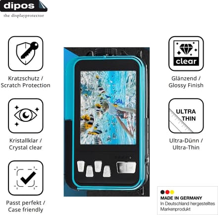 dipos – 4x Beschermfolie geschikt voor AgfaPhoto Realishot WP8000 | Krasbestendige & heldere Screenprotector Ultra-Thin