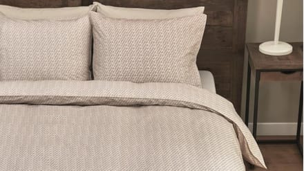 Riviera Maison Bambu dekbedovertrek - Lits-Jumeaux XL - 260x200/220 - Zand