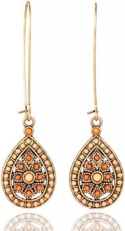 Jomide Oorhangers Vintage Boho - Oranje