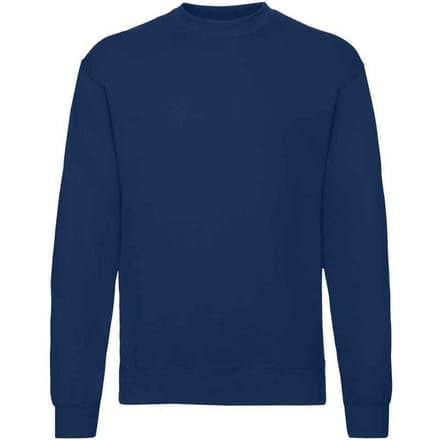 Fruit of the Loom Unisex Sweatshirt met Klassieke Schouder (Marine)