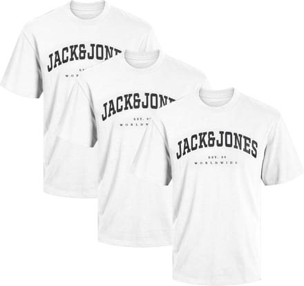 Jack & Jones Heren t-shirt 3 pack Caleb Varsity
